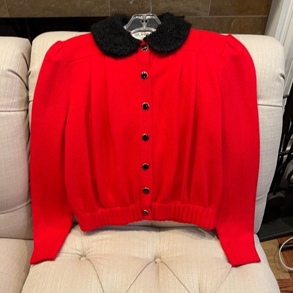 Aa: Vintage St John For Saks Fifth Ave Cardigan - Picture 1 of 13